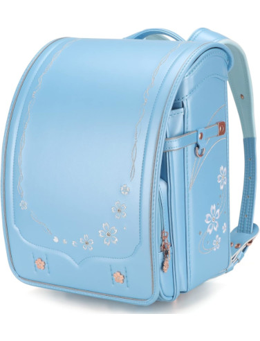 IwaiLoft Ransel Randoseru Backpack | Japanese School Bag for Girls - Blue